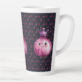 Purple Onion Queen Ceramic Large Latte Mug