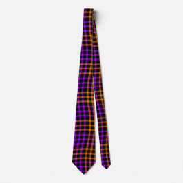 Purple Orange Plaid Checker Seamless Pattern Slips
