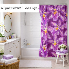 Purple orchid pattern