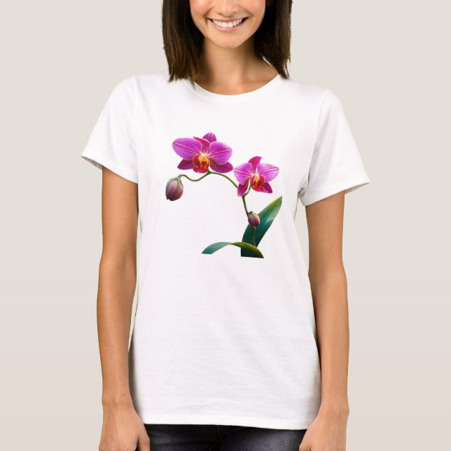 purple orchids  t shirt (Framsida)