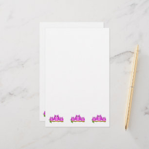 Purple Owls Design Brevpapper
