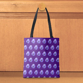 Purple Pansy Seamless Pattern Tote Bag Tygkasse