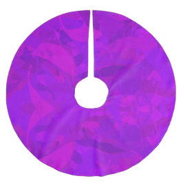 Purple Pattern Julgransmatta Borstad Polyester