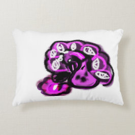 Purple peacock prydnadskudde