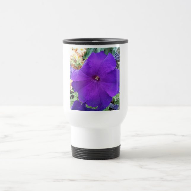 Purple Petunia Travel Mug Resemugg (Center)
