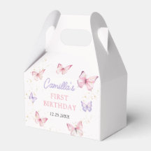 Purple Pink Bow Butterfly Girl Birthday Party