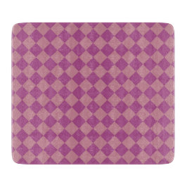 Purple Pink Checker Diamond Pattern