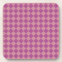 Purple Pink Checker Diamond Pattern