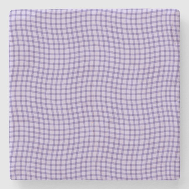 Purple Plaid Checker Seamless Pattern Stenunderlägg (Framsidan)