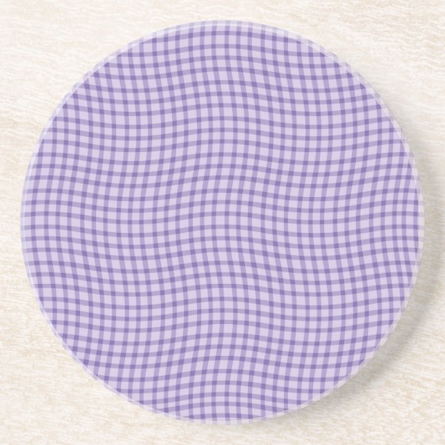 Purple Plaid Checker Seamless Pattern Underlägg (Framsidan)