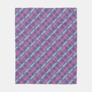 Purple Plaid Fleecefilt