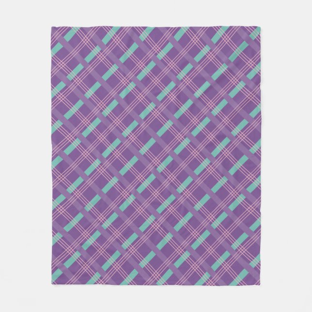 Purple Plaid Fleecefilt (Framsidan)