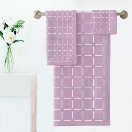 Purple plaid pattern Towel