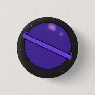 Purple Planet Badge Knapp