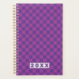 Purple Plum Checkerboard