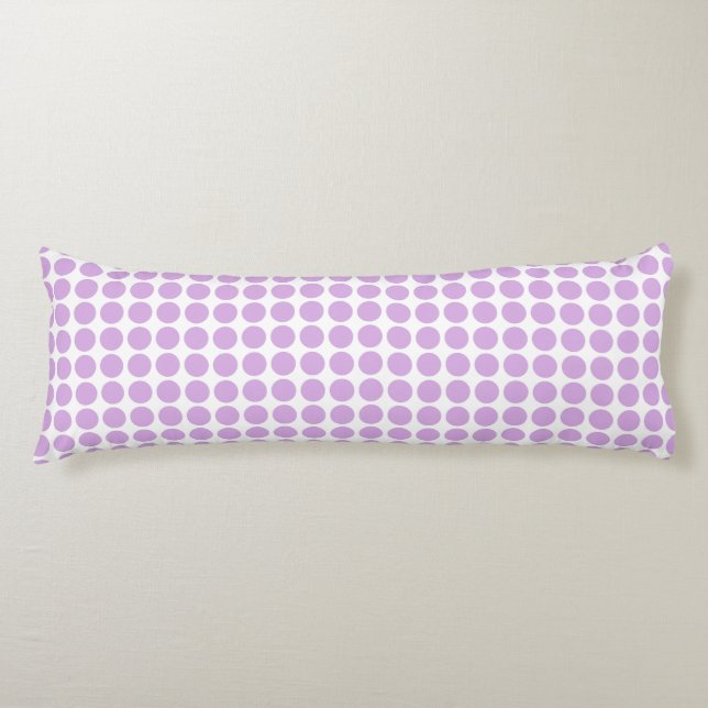 Purple Polka Dots Kroppskudde (Framsidan)