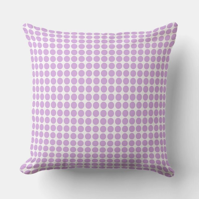 Purple Polka Dots Kudde (Framsida)