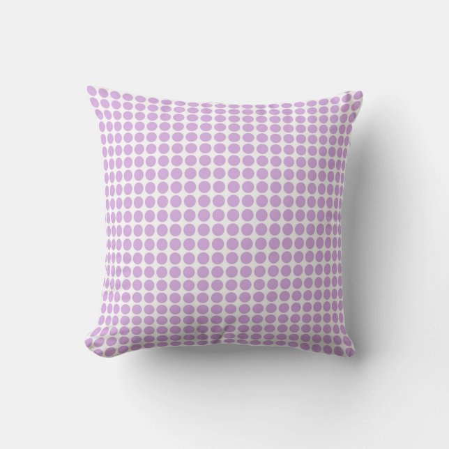 Purple Polka Dots Kudde (Framsida)
