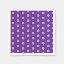 Purple Polka Dots  Pappersservett