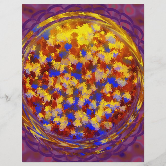 Purple Potpourri Bulk Scrapbook Paper Pages Reklamblad (Framsidan)