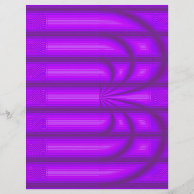 Purple Retro Cathedral Bulk Scrapbook Paper Pages Reklamblad (Framsidan)