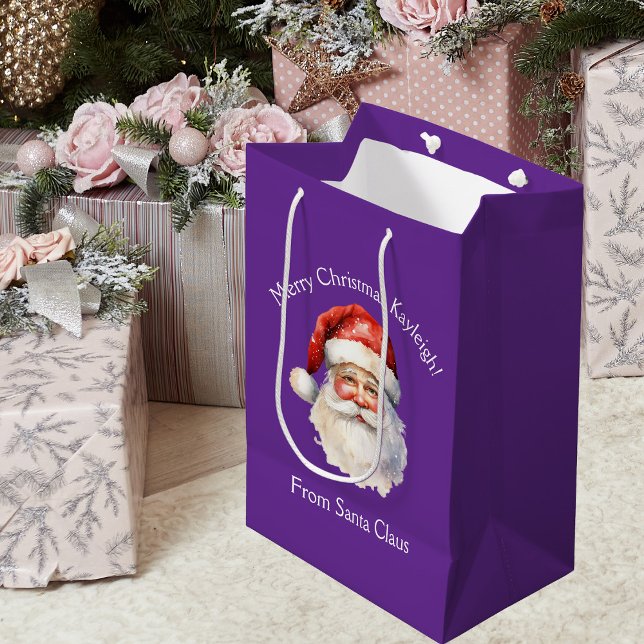 Purple Santa Claus Personalized Christmas (Skapare uppladdad)