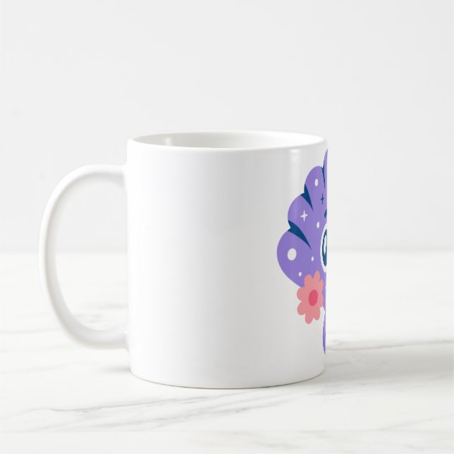 Purple Seashell Kaffemugg (Vänster)