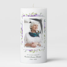 Purple Shades Garland In Loving Memory Photo