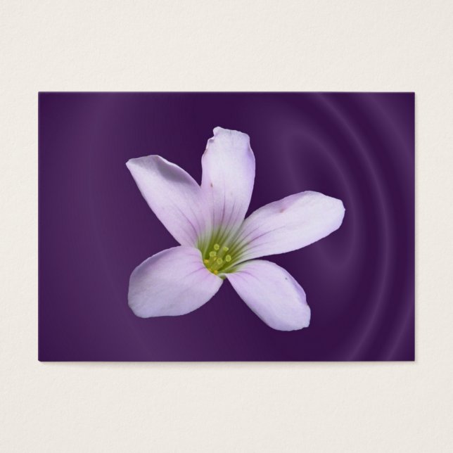 Purple Shamrock ~ ATC Visitkort (Framsidan)