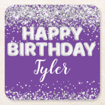 Purple Silver Birthday Party