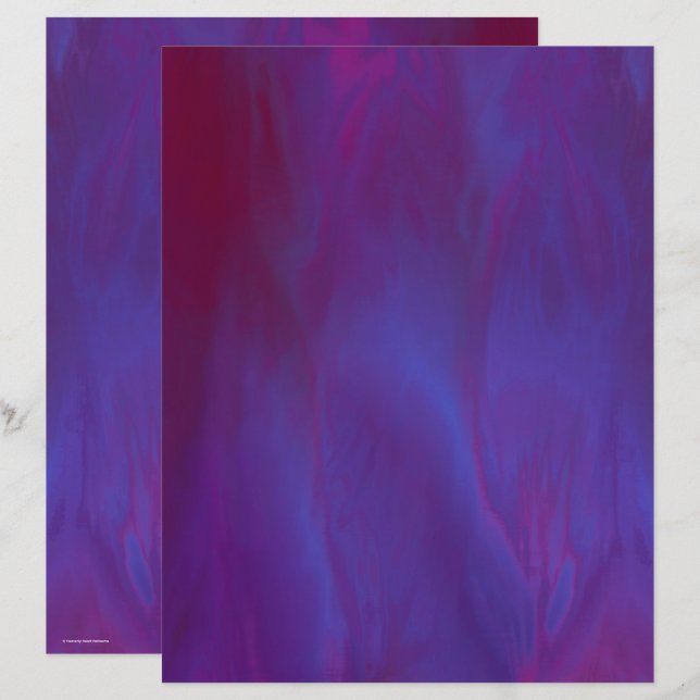 Purple Skies Scrapbook Paper 2-Sided Page (Fram/baksida)