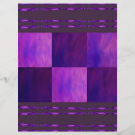 Purple Skies Tiles Bulk Scrapbook Paper Pages Reklamblad