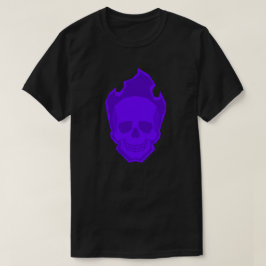 Purple Skull Graphic T-Shirt – Dark Aesthetic Skul