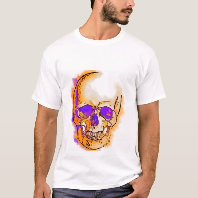 Purple skull tee shirt (Framsida)