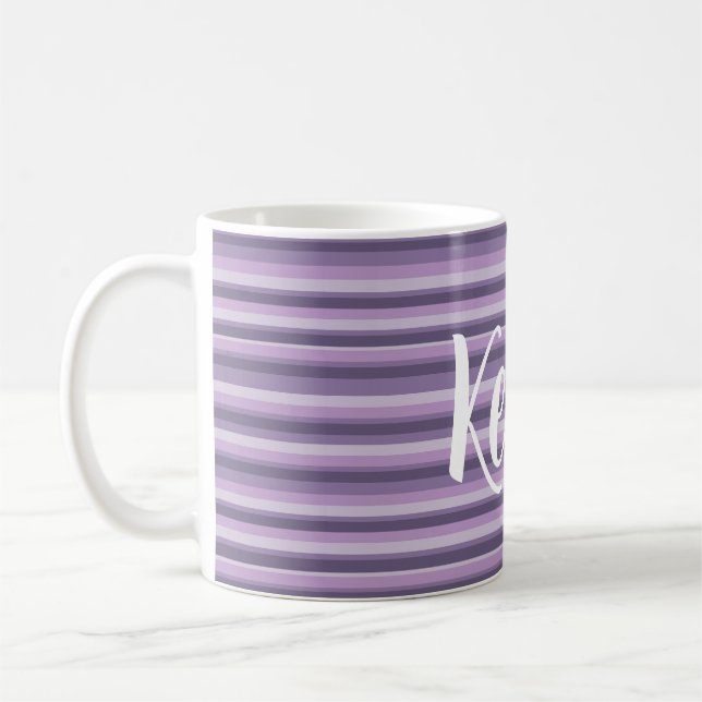 Purple stripes kaffemugg (Vänster)