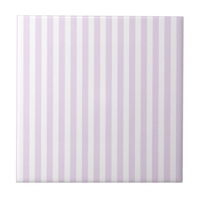 Purple Stripes Pattern Minimal Modern Spring Kakelplatta (Framsidan)