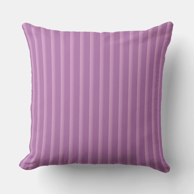 purple stripes pattern Throw Pillow Kudde (Framsida)
