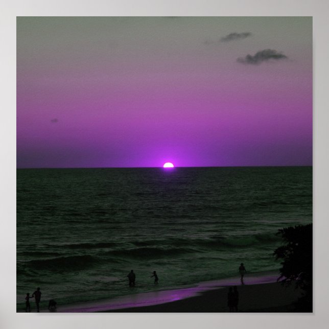 purple sunset poster (Framsidan)