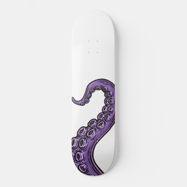 Purple Tentacle Mini Skateboard Bräda 18,5 Cm (Framsida)