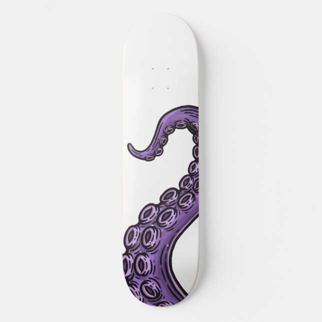 Purple Tentacle Mini Skateboard Bräda 18,5 Cm (Framsida)