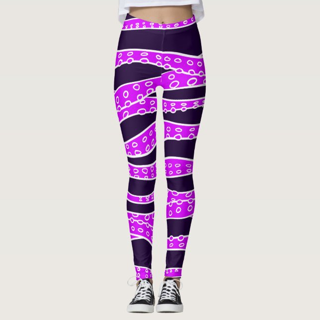 Purple Tentacles Leggings (Framsida)