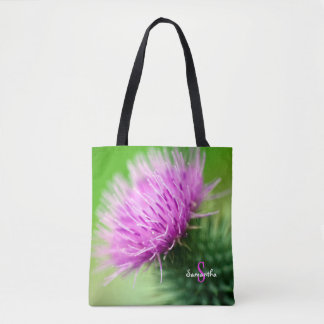 Purple Thistle Tote bag Tygkasse