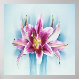 Purple Tiger Lilly Poster