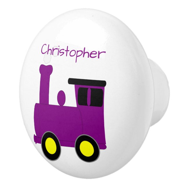 Purple Train Design Personalised Knopp (Höger)