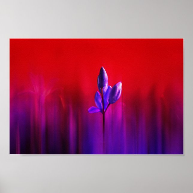 Purple Tulip Haze Poster (Framsidan)
