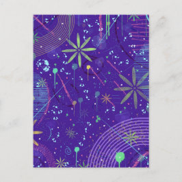 Purple Twilight Party Vykort