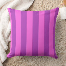 Purple Two Tone Stripes  Kudde