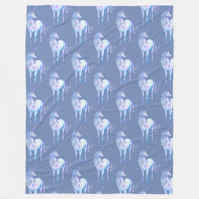 Purple Unicorn Dream Fleecefilt (Framsidan)