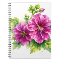 Purple Watercolor Flower Illustration 