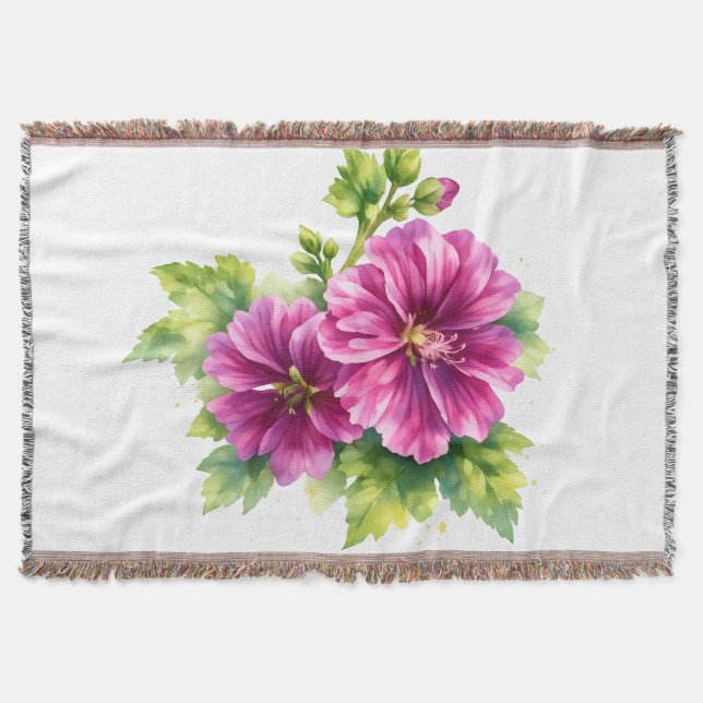 Purple Watercolor Flower Illustration  Filt (Framsidan)